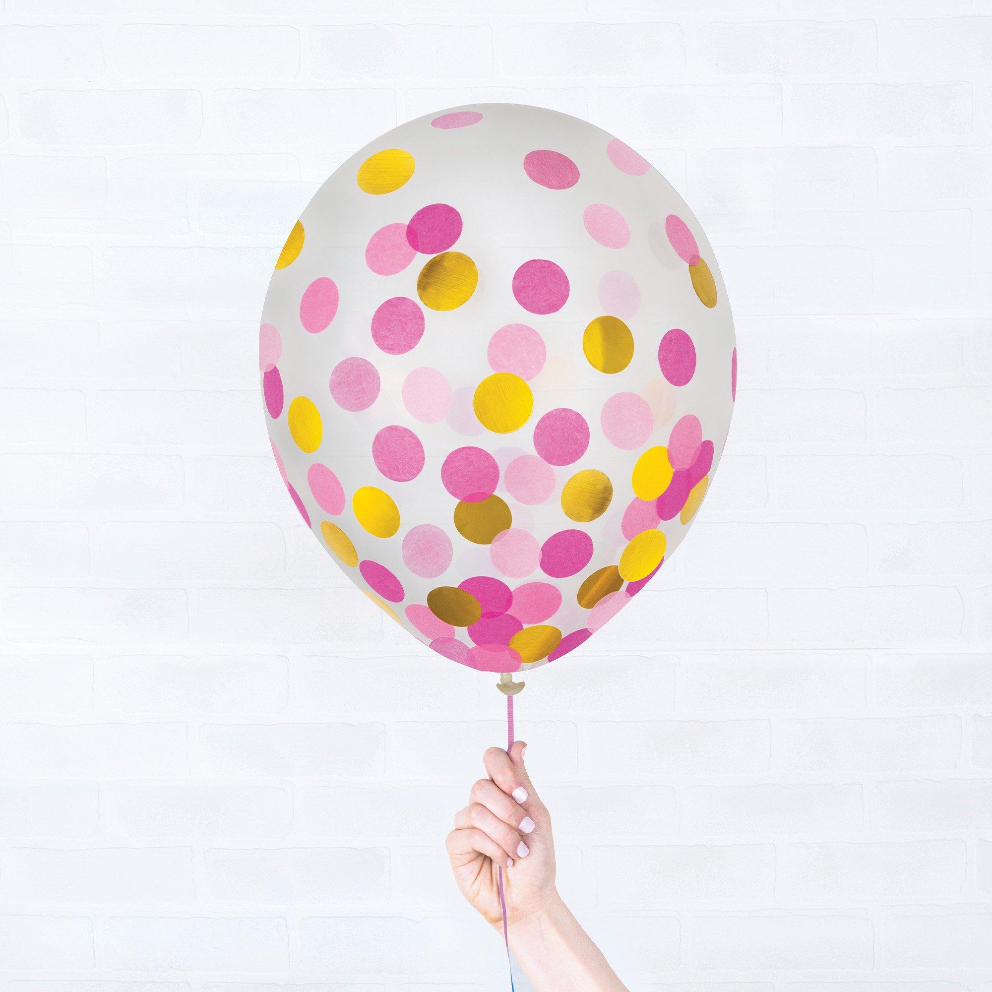 6ct, 12in, Confetti Balloons