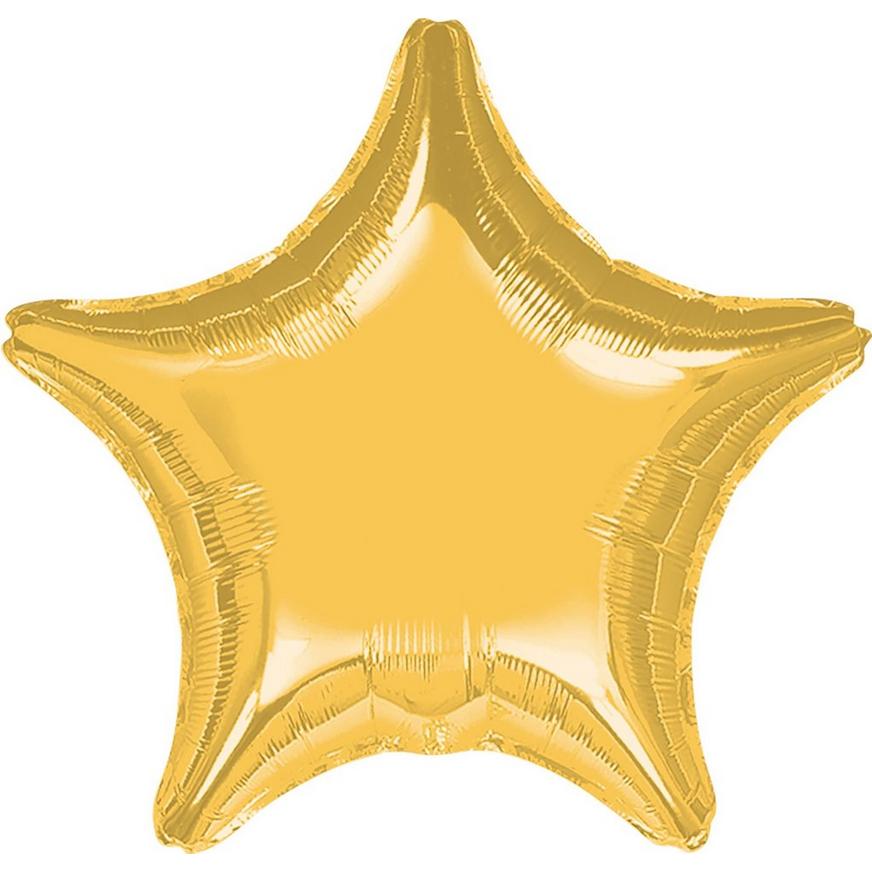 Giant Gold Star Balloon, 32in