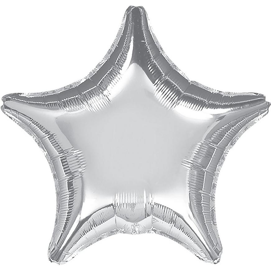 Giant Silver Star Balloon, 32in