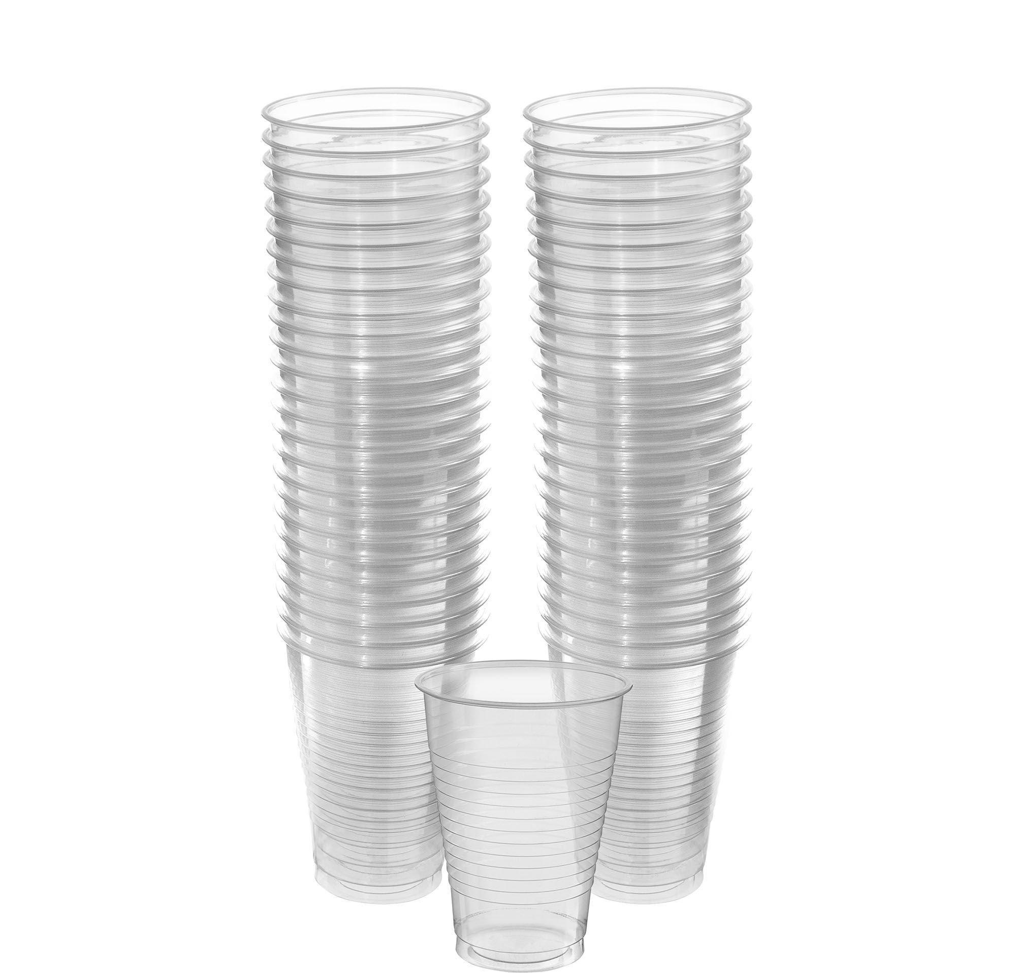 CLEAR Plastic Tableware Kit for 100 Guests Party City