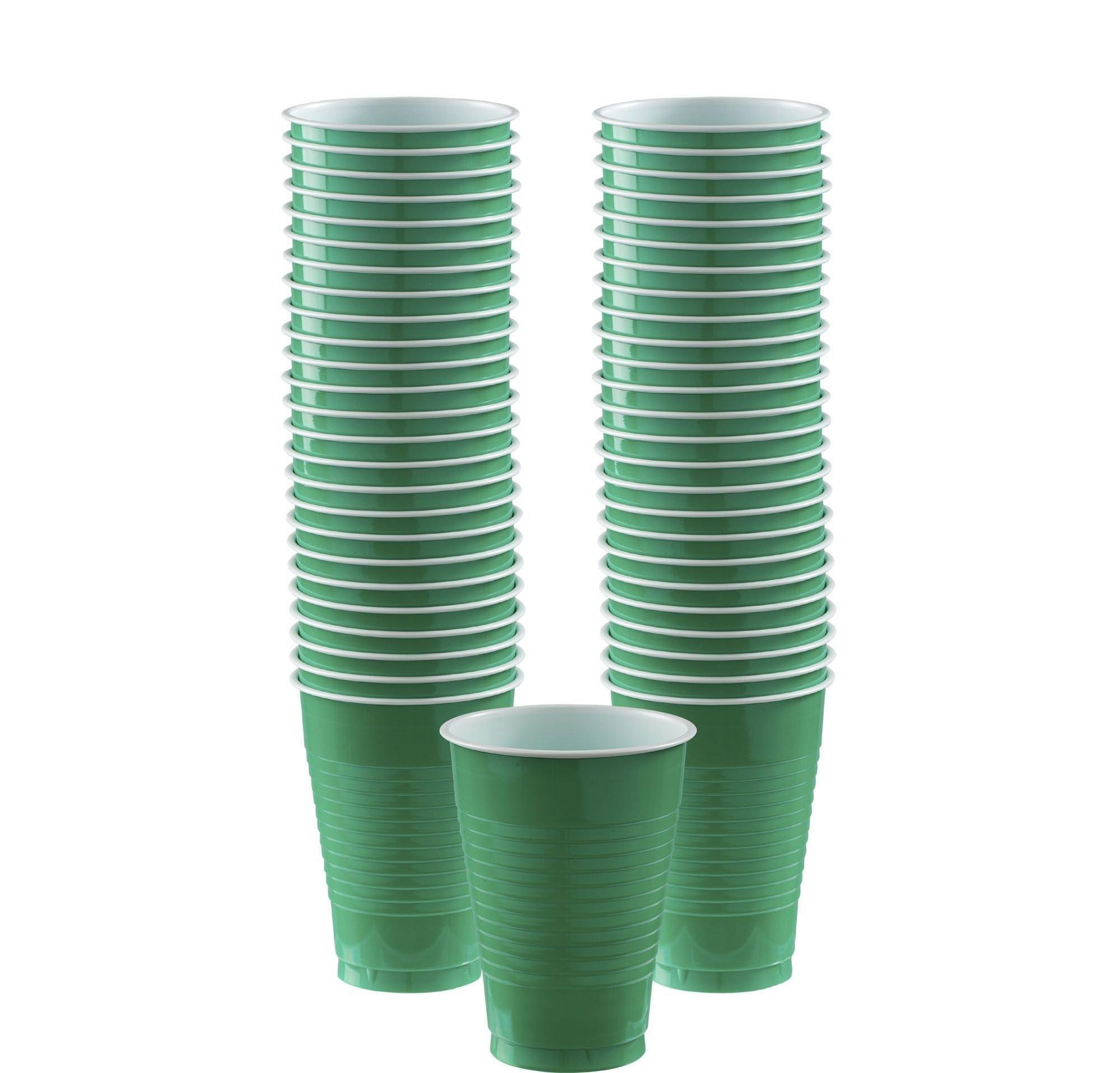 Festive Green Plastic Tableware Kit for 100 Guests Party City