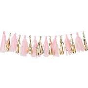 Ginger Ray Gold and Pink Tassel Garland