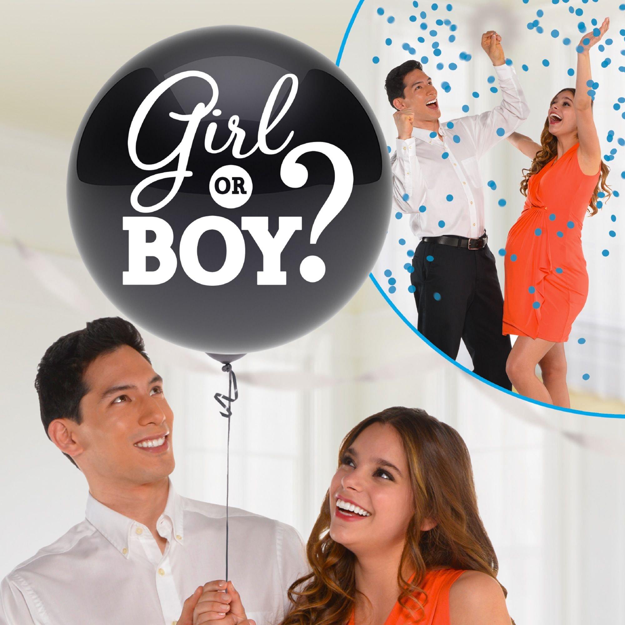 Gender Reveal Balloon with Confetti