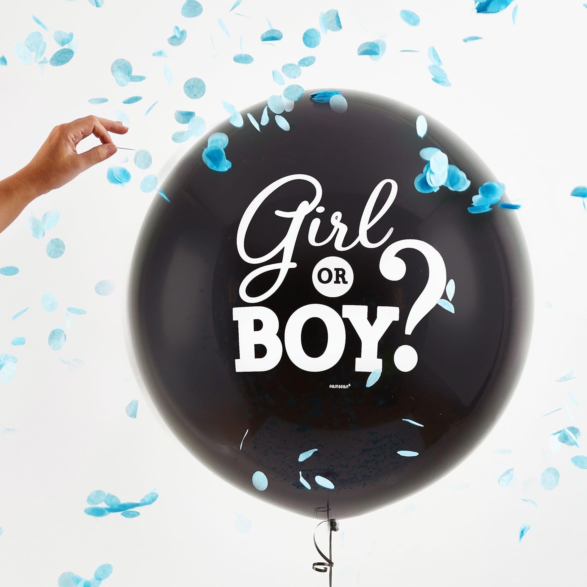 Boy Gender Reveal Balloon With Confetti 24in Party City