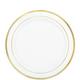 White Gold-Trimmed Premium Tableware Kit for 40 Guests