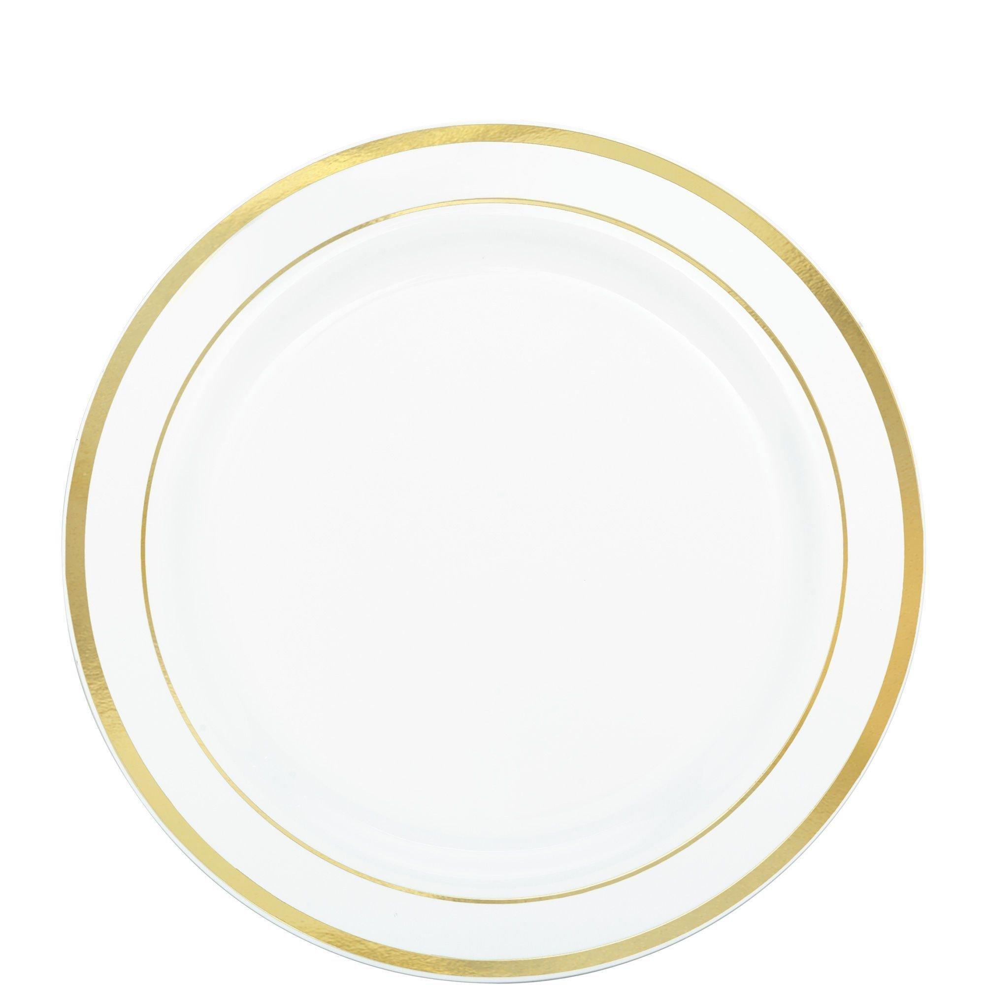 Party City Gold Speckled Melamine Serveware Kit, 3PC Gold | Party Supplies