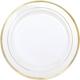 White Gold-Trimmed Premium Tableware Kit for 40 Guests