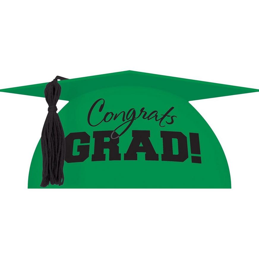 Green Graduation Cap Cake Topper