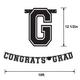 Black Congrats Grad Letter Banner