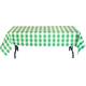Green & White Plaid Table Cover 