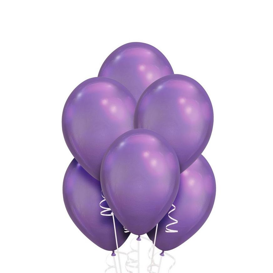 25ct, 11in, Purple Chrome Balloons