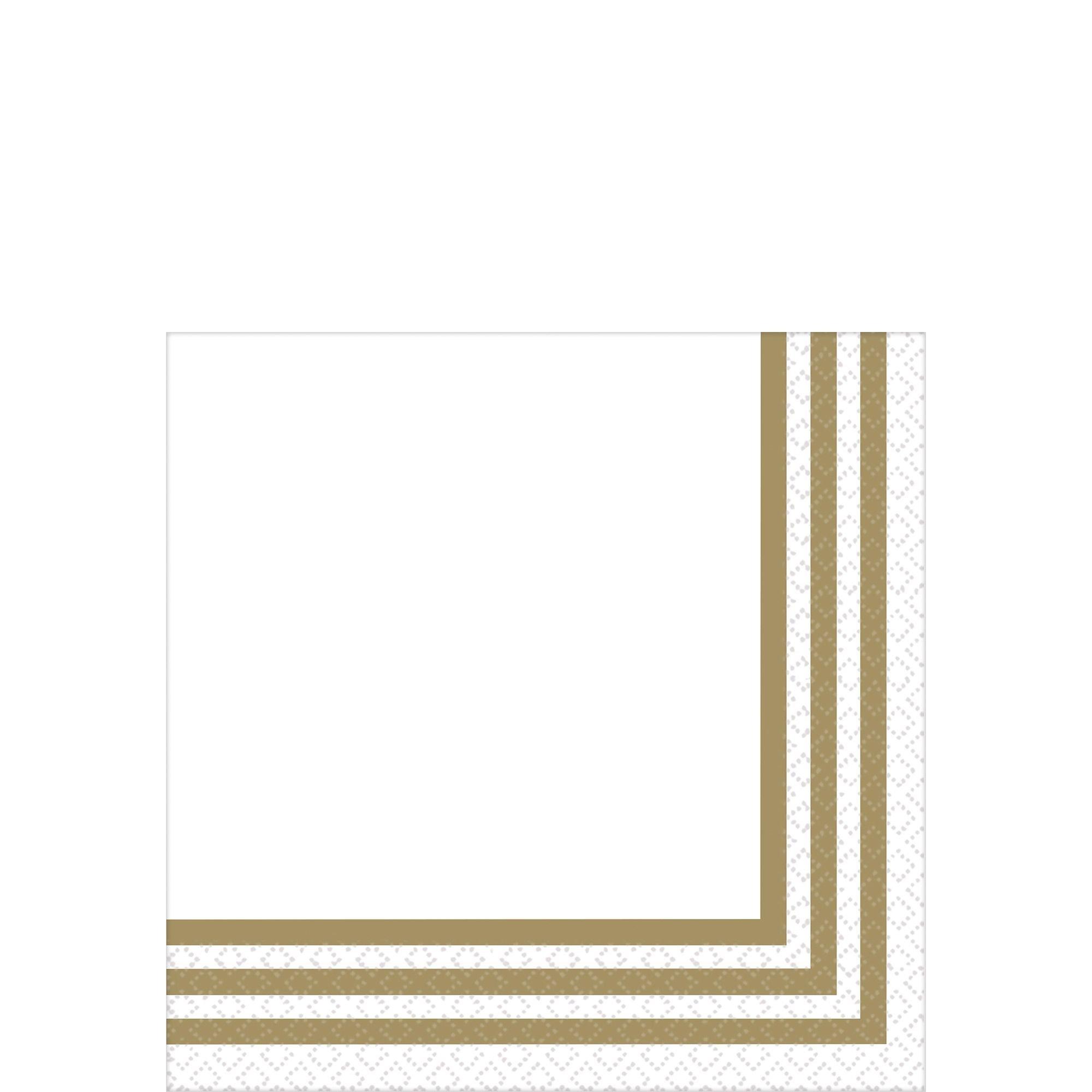 Striped Premium Beverage Napkins 16ct