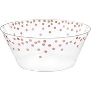 Metallic Polka Dots Plastic Serving Bowl, 10in