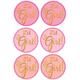 Pink It's A Girl Baby Shower Sticker Seals 1 Sheet