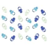 Mini Blue Pacifier Baby Shower Favor Charms 24ct