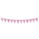 Create Your Own Glitter Pink Pennant Banner