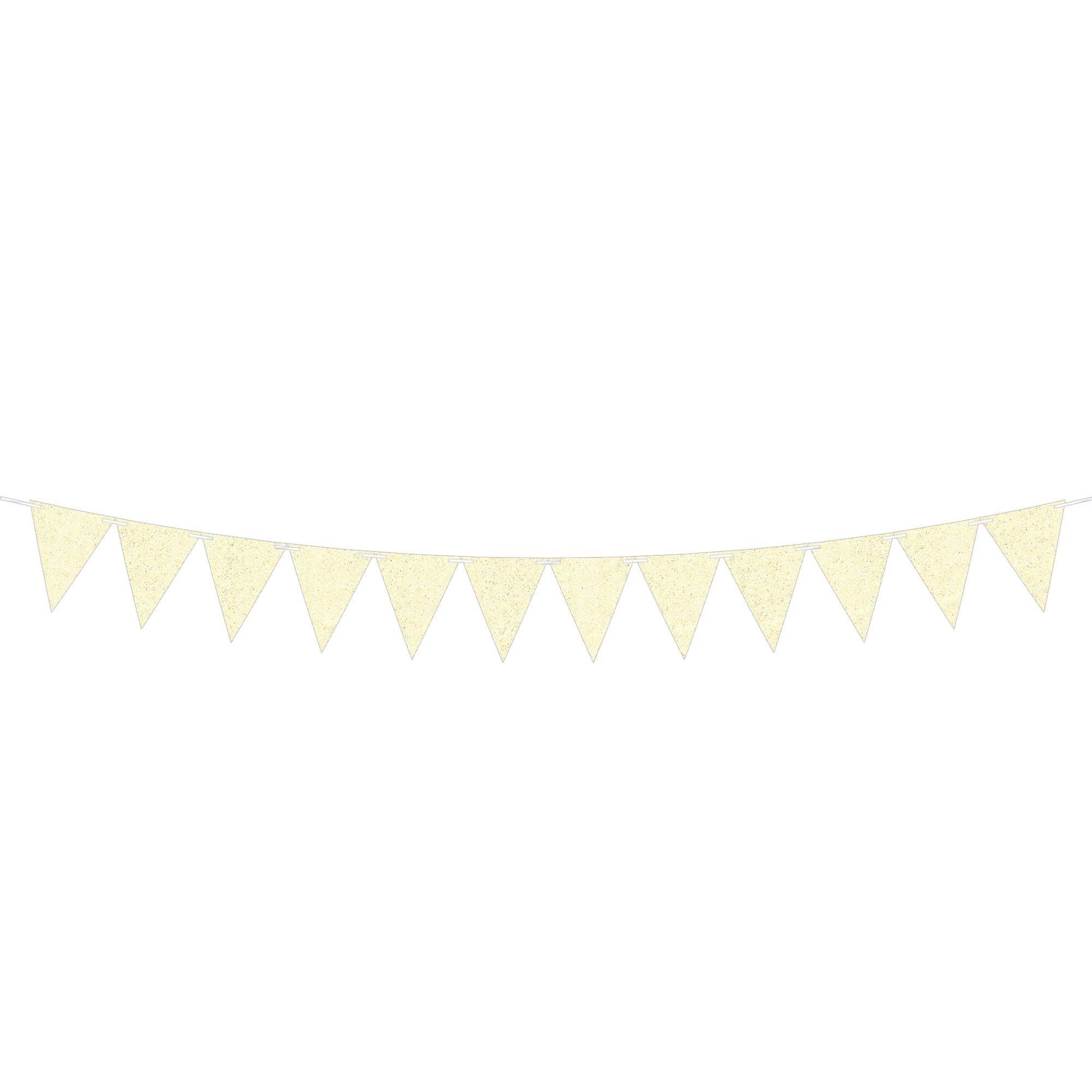 Create Your Own Glitter Pennant Banner