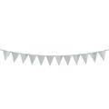 Mini Create Your Own Glitter Silver Pennant Banner
