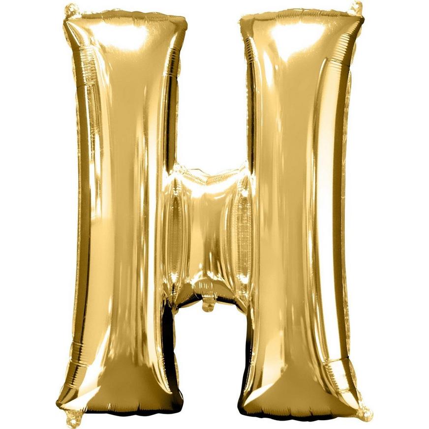 34in Gold Oh Baby Letter Balloon Kit