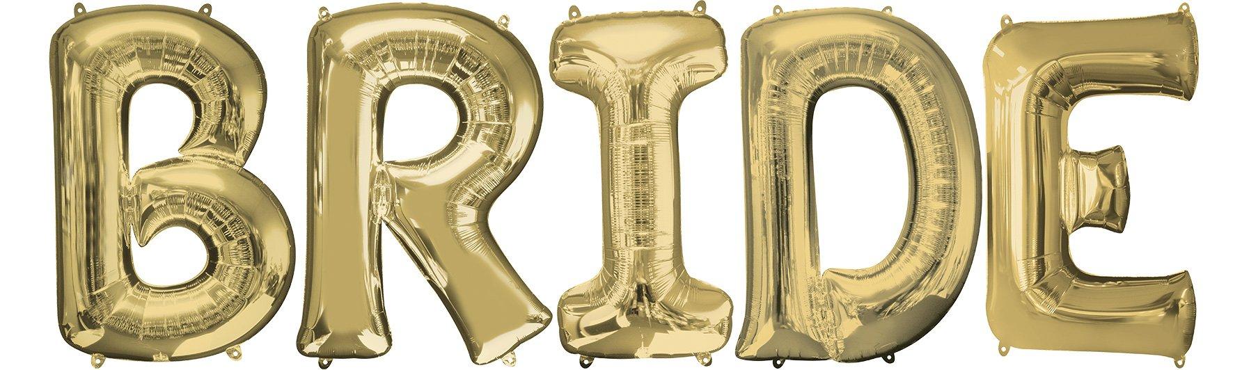 Gold bride hot sale balloons