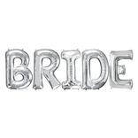 34in Silver Bride Letter Balloon Kit