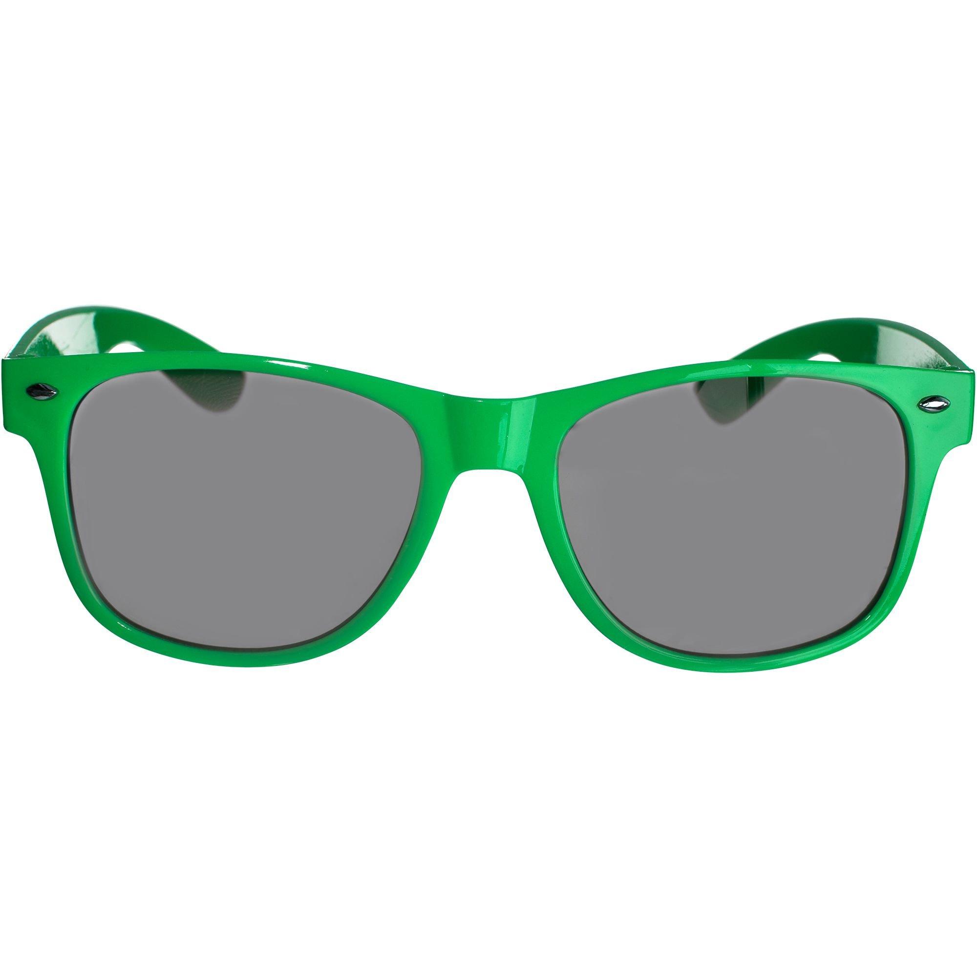 Classic Green Frame Sunglasses 6in x 2in Party City