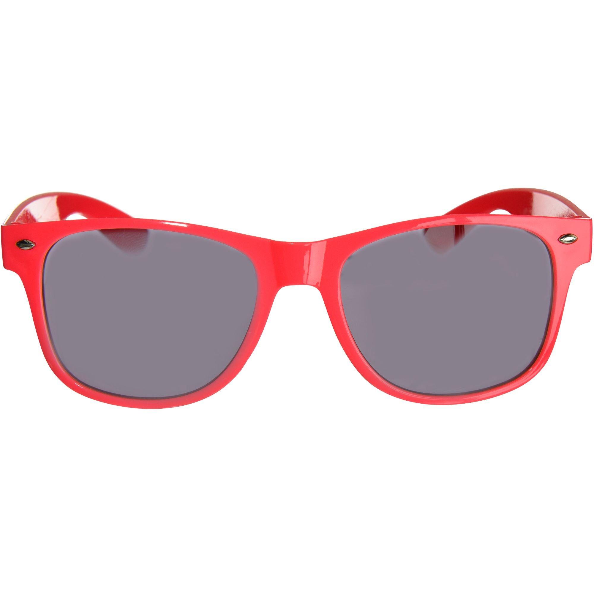 Red plastic sunglasses on sale