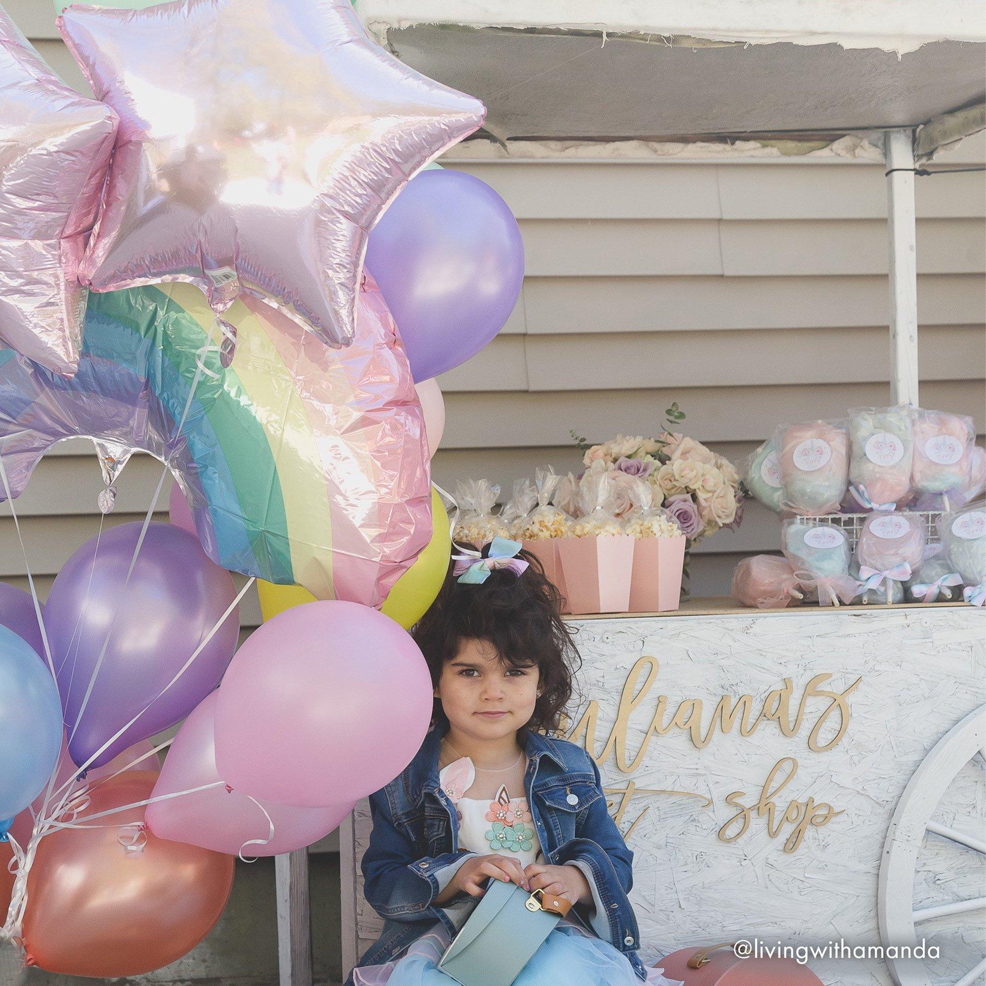 Iridescent Rainbow Star Balloon