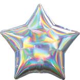 Iridescent Silver Star Balloon