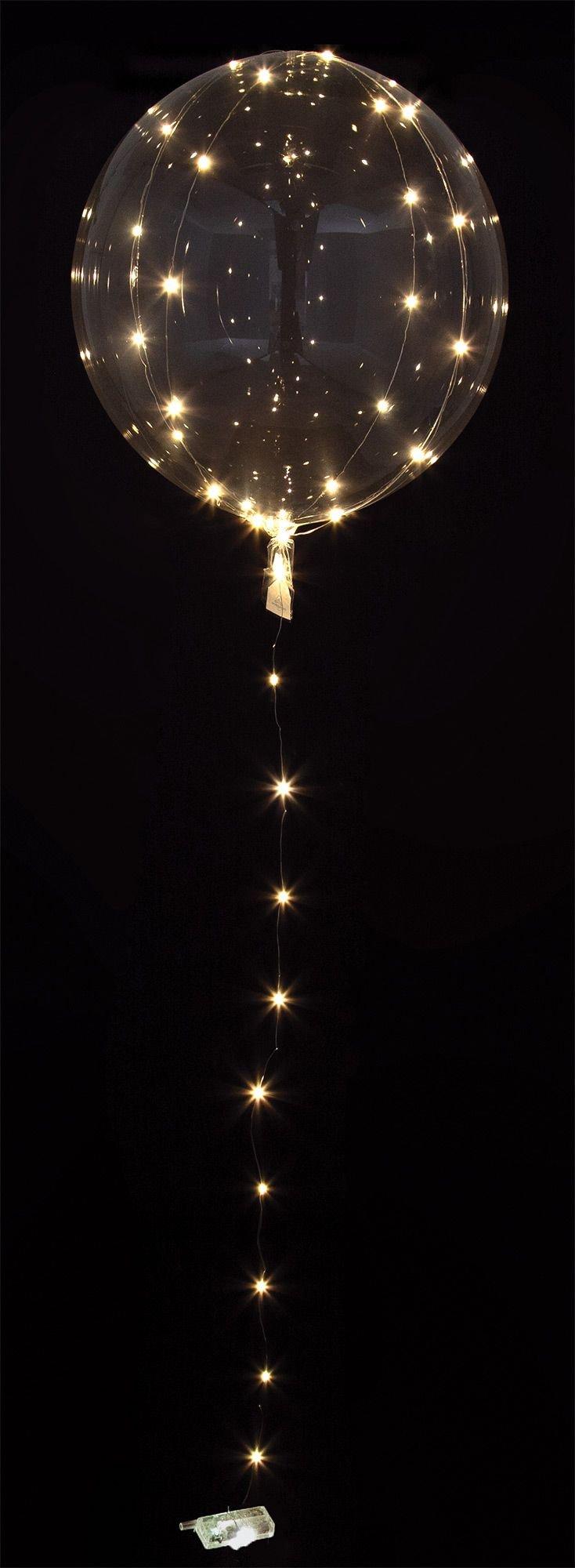 Crystal Clearz LightUp Clear Balloon 18in Party City