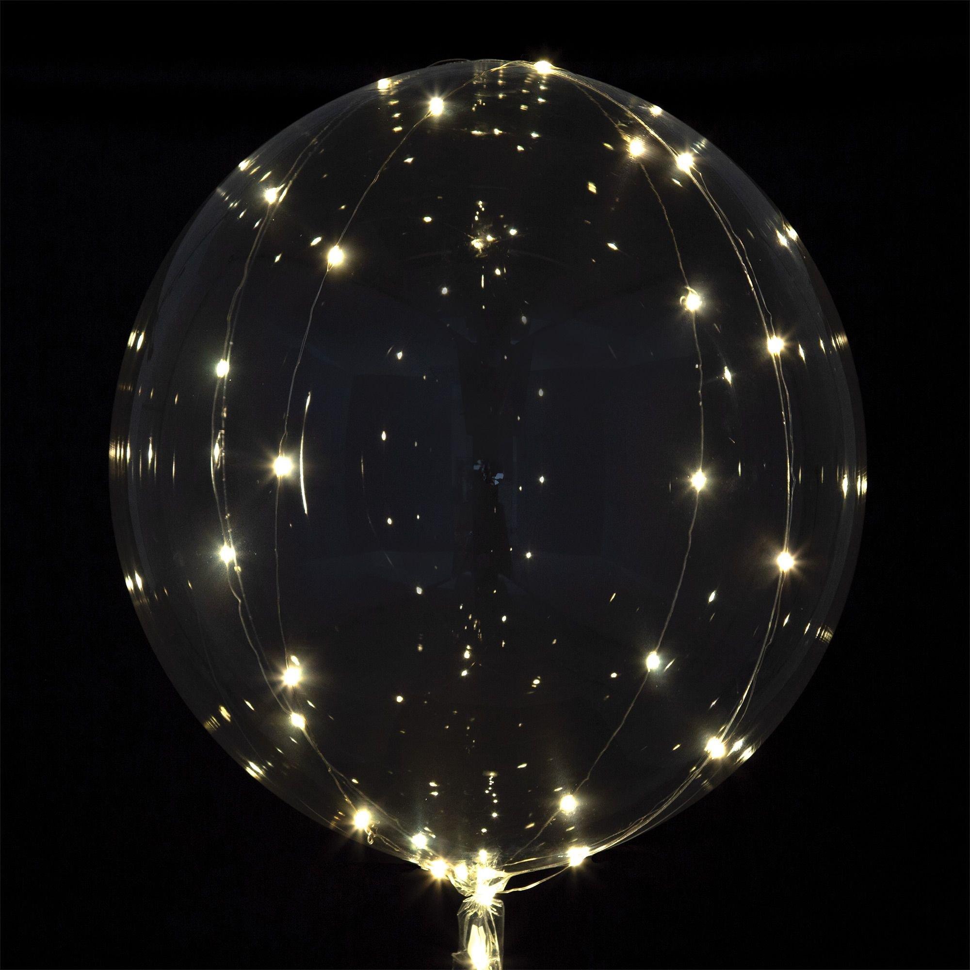 ejer stak Opsætning Crystal Clearz Light-Up Clear Balloon 18in | Party City