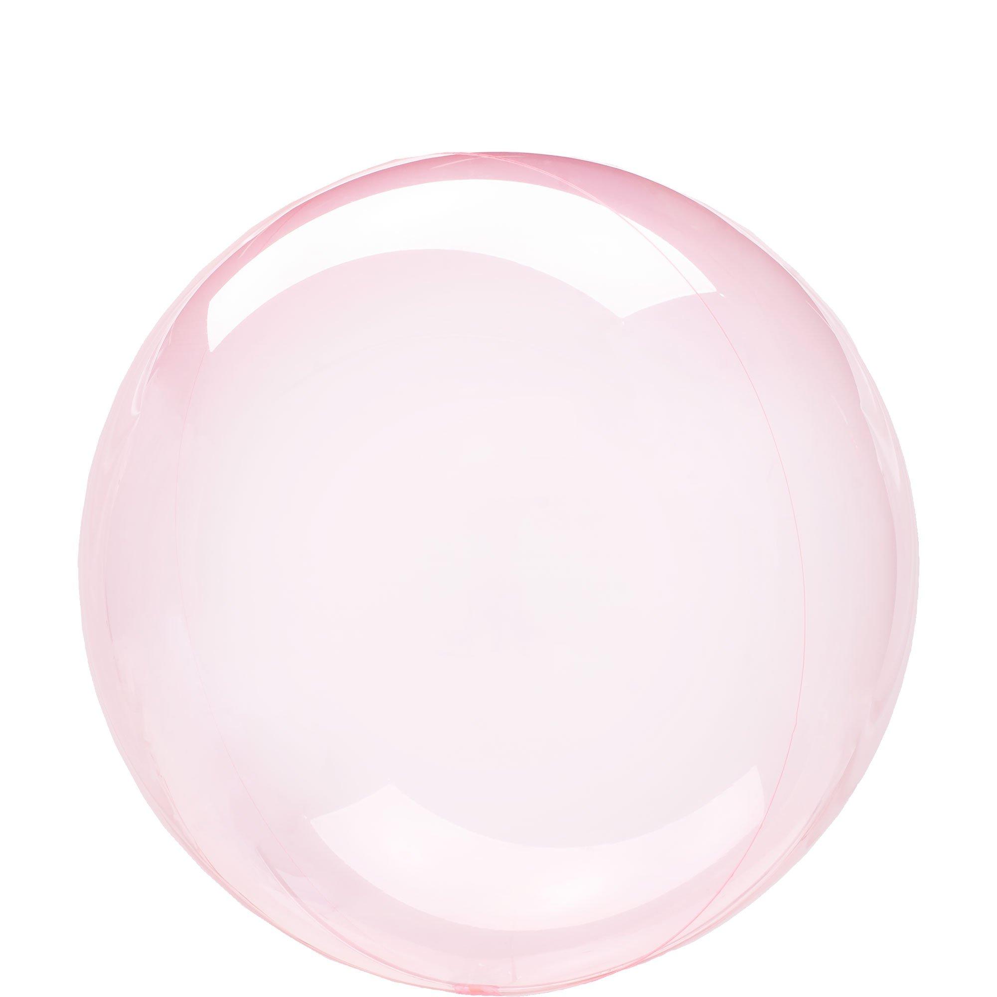 Clear Dark Pink Plastic Balloon, 18in - Crystal Clearz™