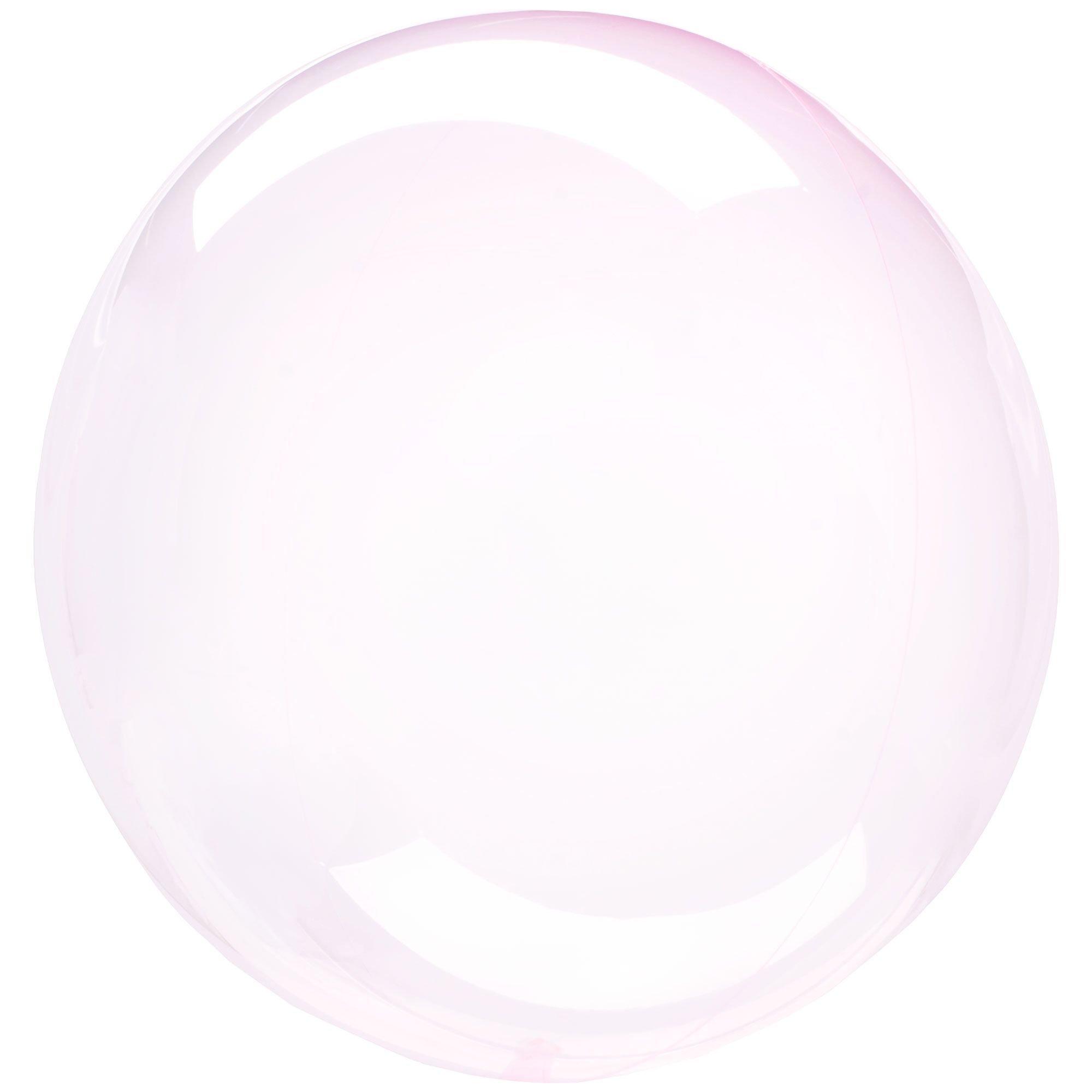 Clear Pink Plastic Balloon, 18in - Crystal Clearz™
