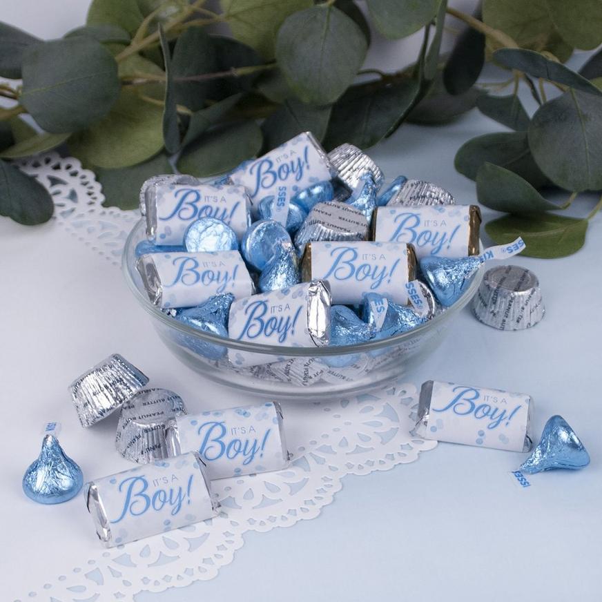 Baby Shower It's A Boy Hershey's Miniatures, Kisses and JC Peanut Butter Cups 180pc