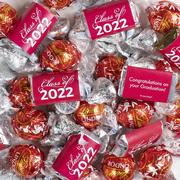 Red Class of 2022 Graduation Chocolate Mix, 3lbs - Hershey's Miniature Milk Chocolate Bars, Milk Chocolate Kisses & Lindor Milk Chocolate Truffles by Lindt