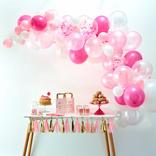 72pc, Air-Filled Ginger Ray Pink Balloon Arch Kit