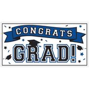 Blue Congrats Grad Graduation Party Kit for 100 Guests