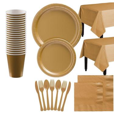 Gold Tableware Kit for 20 Guests