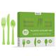 Kiwi Green Tableware Kit for 20 Guests