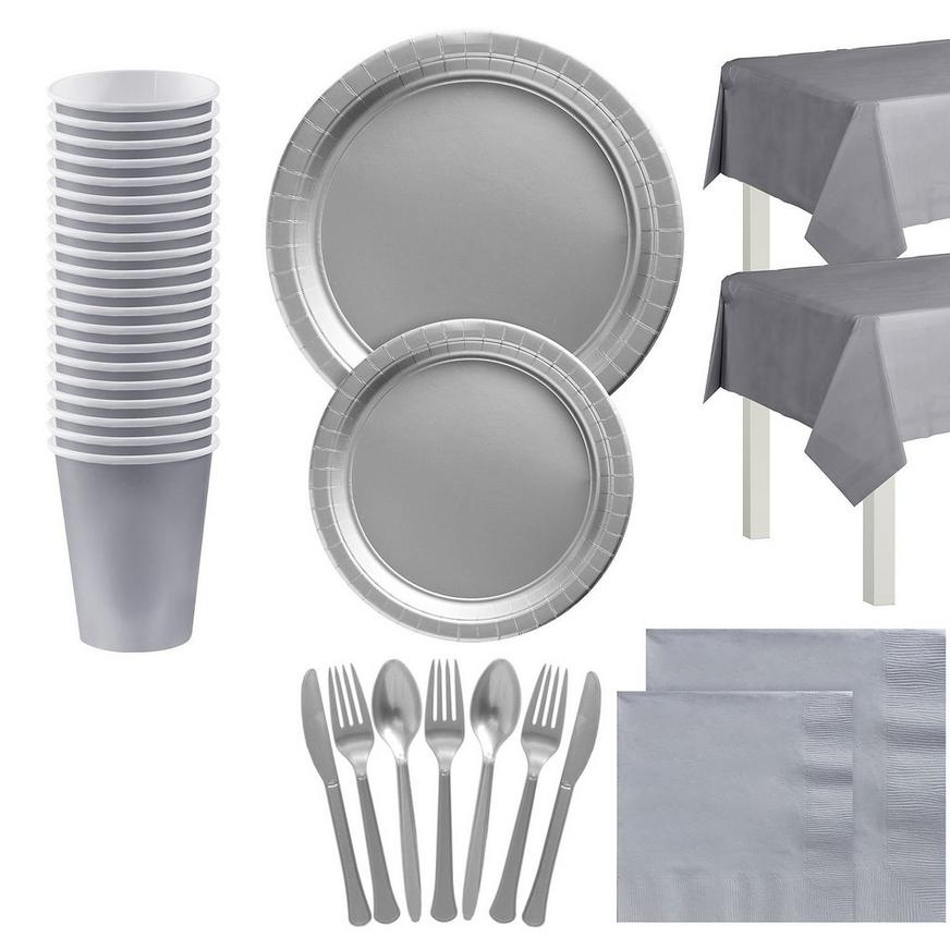 Silver Tableware Kit for 20 Guests