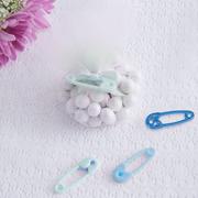 Shades of Safety Pin Baby Shower Favor Charms, 24ct