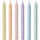 Pastel Happy Birthday Candles 12ct
