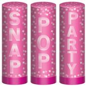 Confetti Party Poppers, 4in, 3ct