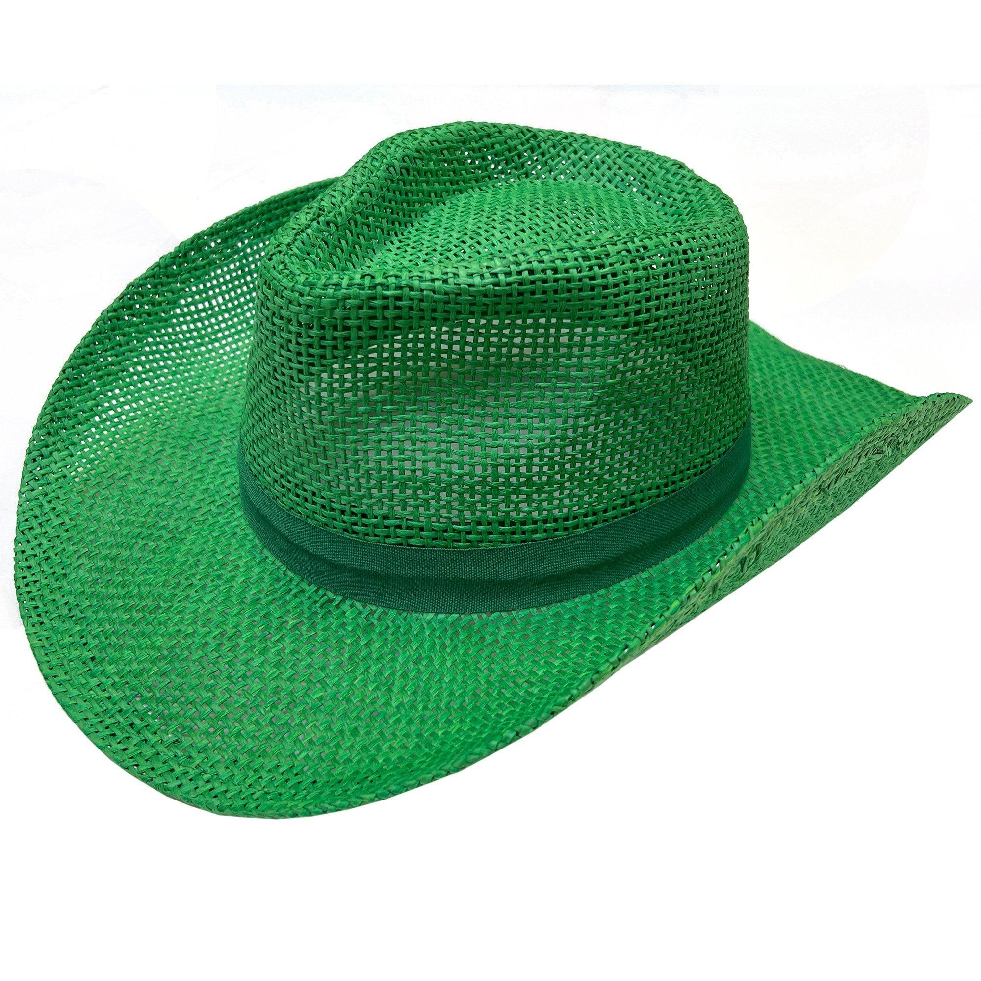 Green Burlap Cowboy Hat Party City