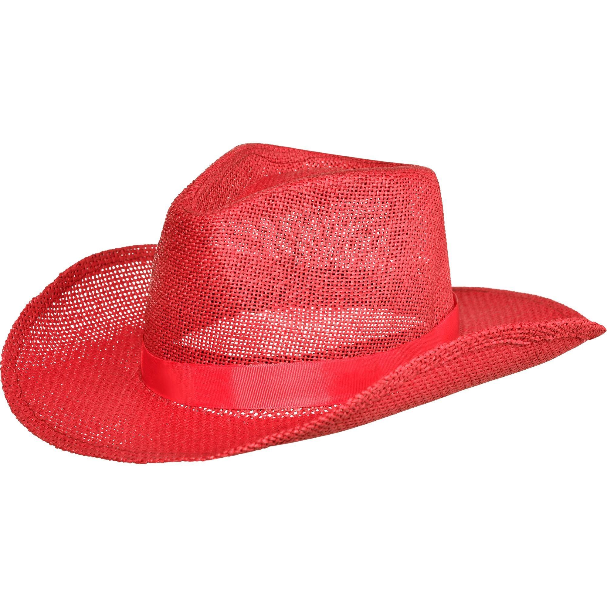 Red, White & Blue LED Cowboy Hat with Black Band