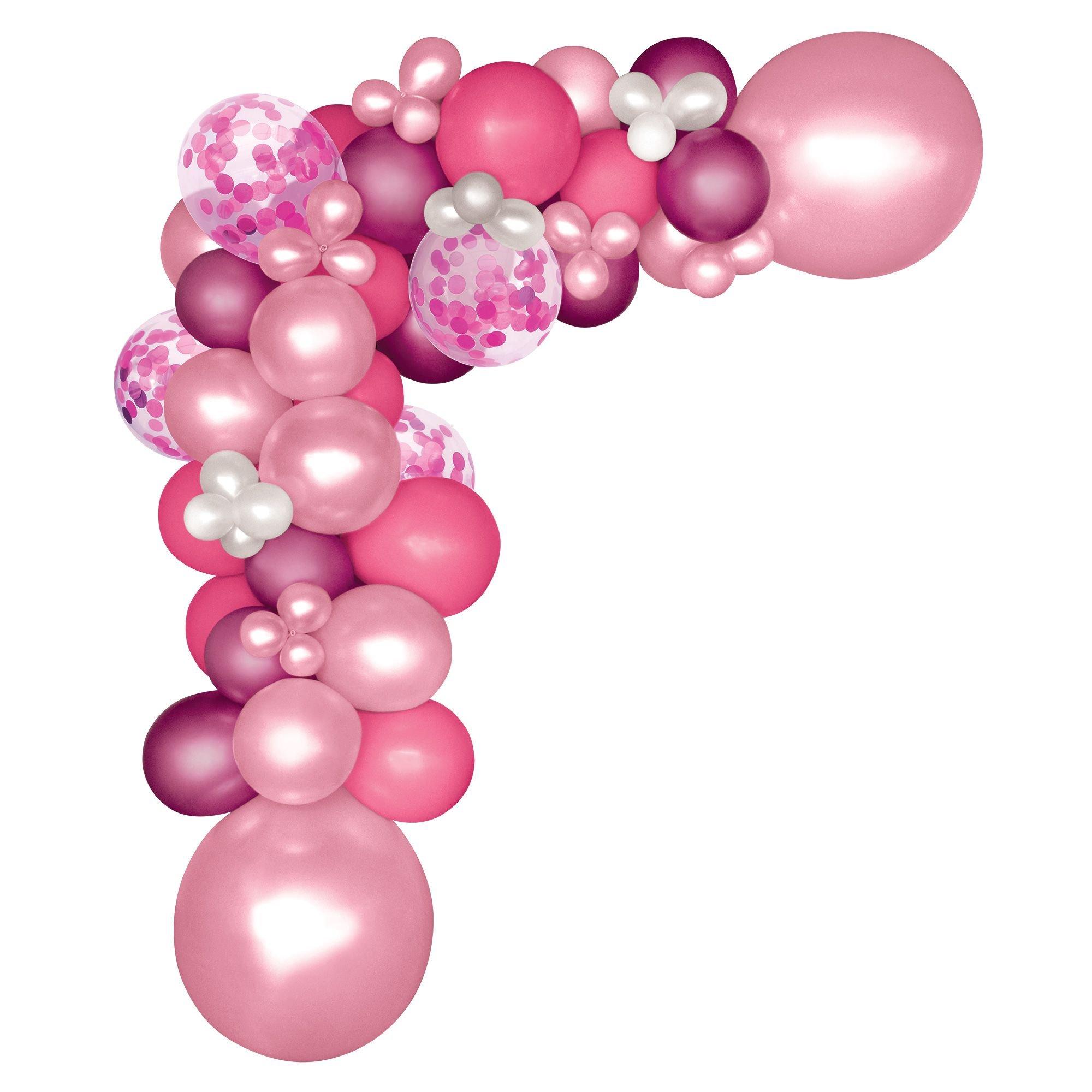 AirFilled Pink Balloon Garland Kit Party City