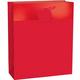 Large Metallic & Matte Red Gift Bag, 10.5in x 13in 