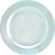 Glitter & White Premium Plastic Dinner Plates, 10.25in, 10ct