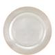 Rose Gold Glitter & White Premium Plastic Dessert Plates, 7.5in, 10ct