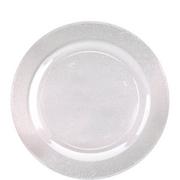 Glitter & White Premium Plastic Dessert Plates, 7.5in, 10ct